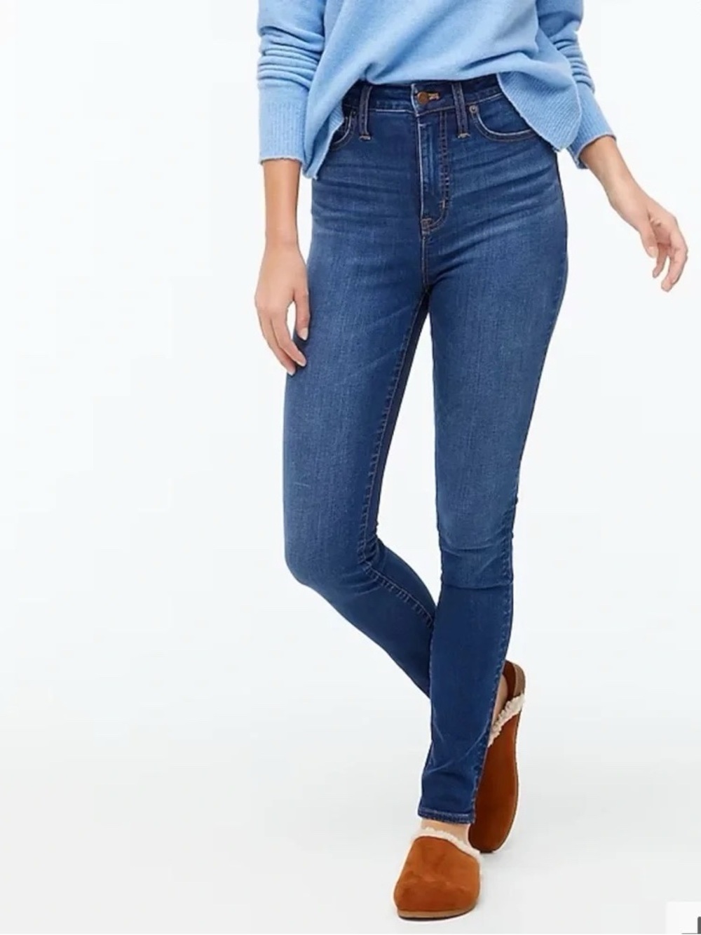 J.Crew Curvy 10” High-Rise Skinny Jeans in Signature Stretch